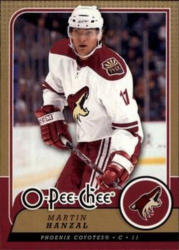 #323 Martin Hanzal - Phoenix Coyotes - 2008-09 O-Pee-Chee Hockey