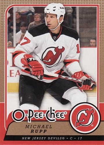 #326 Michael Rupp - New Jersey Devils - 2008-09 O-Pee-Chee Hockey