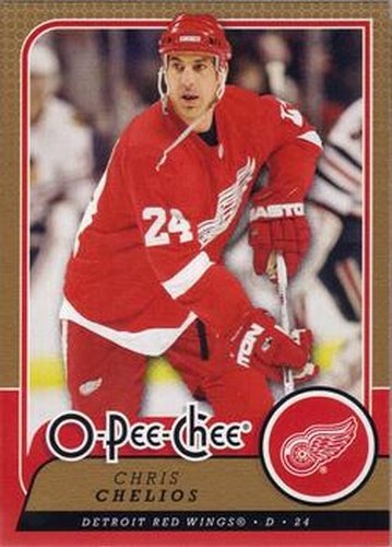 #329 Chris Chelios - Detroit Red Wings - 2008-09 O-Pee-Chee Hockey