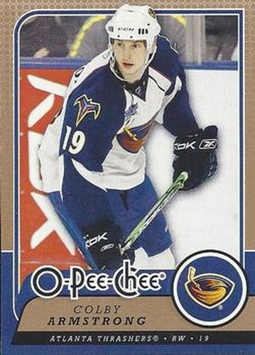 #335 Colby Armstrong - Atlanta Thrashers - 2008-09 O-Pee-Chee Hockey