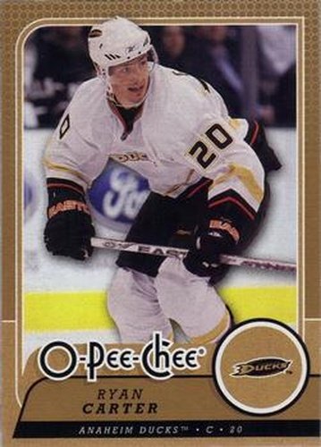 #336 Ryan Carter - Anaheim Ducks - 2008-09 O-Pee-Chee Hockey