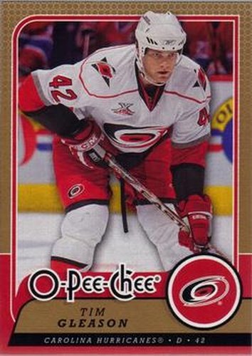 #33 Tim Gleason - Carolina Hurricanes - 2008-09 O-Pee-Chee Hockey