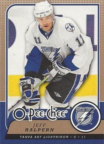 #342 Jeff Halpern - Tampa Bay Lightning - 2008-09 O-Pee-Chee Hockey