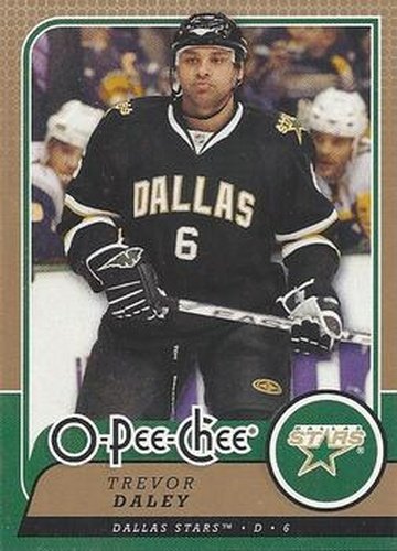 #349 Trevor Daley - Dallas Stars - 2008-09 O-Pee-Chee Hockey