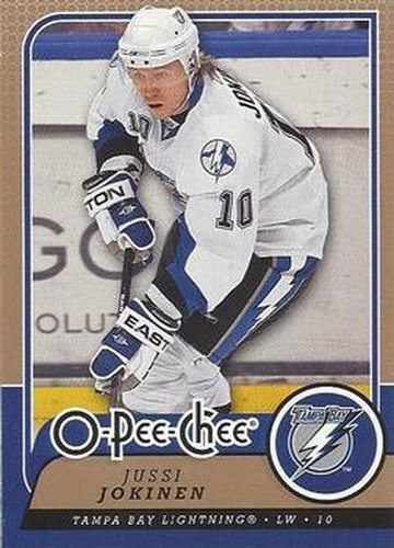#357 Jussi Jokinen - Tampa Bay Lightning - 2008-09 O-Pee-Chee Hockey