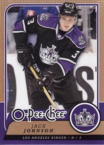 #359 Jack Johnson - Los Angeles Kings - 2008-09 O-Pee-Chee Hockey