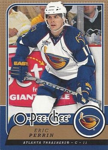#35 Eric Perrin - Atlanta Thrashers - 2008-09 O-Pee-Chee Hockey