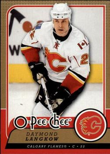 #360 Daymond Langkow - Calgary Flames - 2008-09 O-Pee-Chee Hockey
