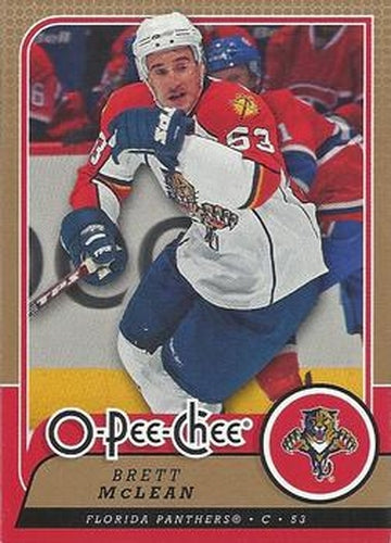 #365 Brett McLean - Florida Panthers - 2008-09 O-Pee-Chee Hockey