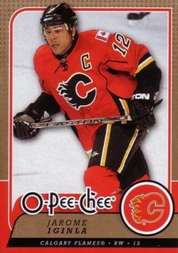 #371 Jarome Iginla - Calgary Flames - 2008-09 O-Pee-Chee Hockey