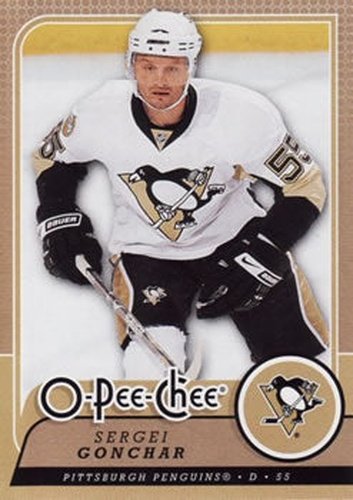 #376 Sergei Gonchar - Pittsburgh Penguins - 2008-09 O-Pee-Chee Hockey