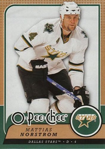 #381 Mattias Norstrom - Dallas Stars - 2008-09 O-Pee-Chee Hockey
