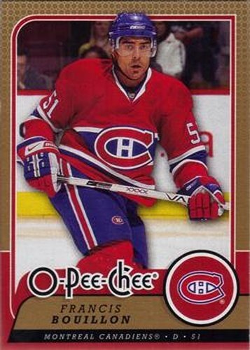 #385 Francis Bouillon - Montreal Canadiens - 2008-09 O-Pee-Chee Hockey