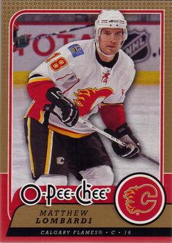 #390 Matthew Lombardi - Calgary Flames - 2008-09 O-Pee-Chee Hockey
