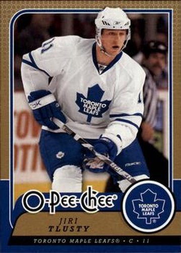 #395 Jiri Tlusty - Toronto Maple Leafs - 2008-09 O-Pee-Chee Hockey