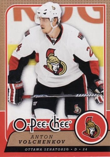 #399 Anton Volchenkov - Ottawa Senators - 2008-09 O-Pee-Chee Hockey
