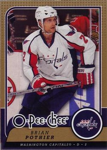 #400 Brian Pothier - Washington Capitals - 2008-09 O-Pee-Chee Hockey