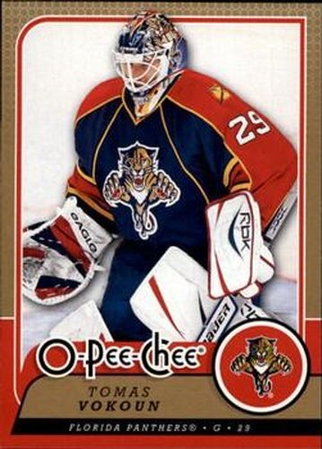 #403 Tomas Vokoun - Florida Panthers - 2008-09 O-Pee-Chee Hockey