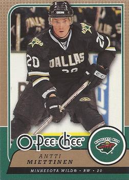 #406 Antti Miettinen - Minnesota Wild - 2008-09 O-Pee-Chee Hockey