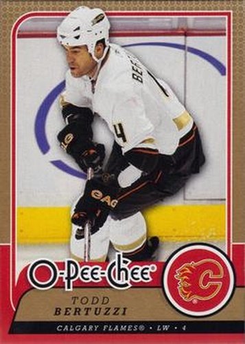 #412 Todd Bertuzzi - Calgary Flames - 2008-09 O-Pee-Chee Hockey