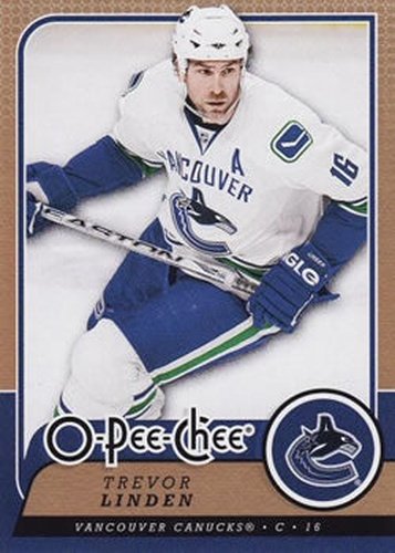 #413 Trevor Linden - Vancouver Canucks - 2008-09 O-Pee-Chee Hockey