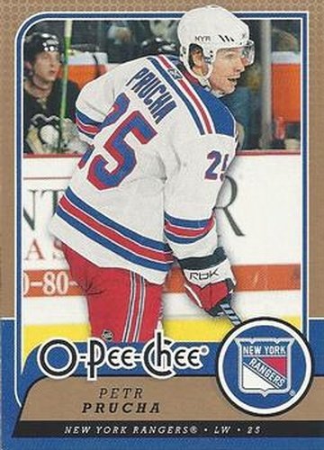 #419 Petr Prucha - New York Rangers - 2008-09 O-Pee-Chee Hockey