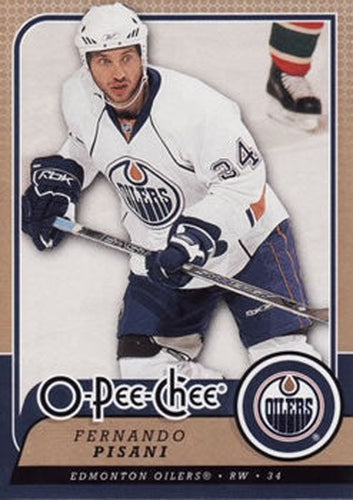 #426 Fernando Pisani - Edmonton Oilers - 2008-09 O-Pee-Chee Hockey