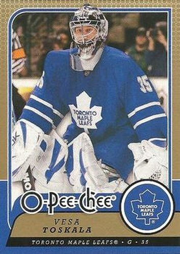 #435 Vesa Toskala - Toronto Maple Leafs - 2008-09 O-Pee-Chee Hockey