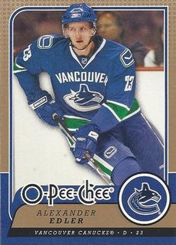 #452 Alexander Edler - Vancouver Canucks - 2008-09 O-Pee-Chee Hockey