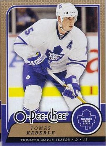 #453 Tomas Kaberle - Toronto Maple Leafs - 2008-09 O-Pee-Chee Hockey