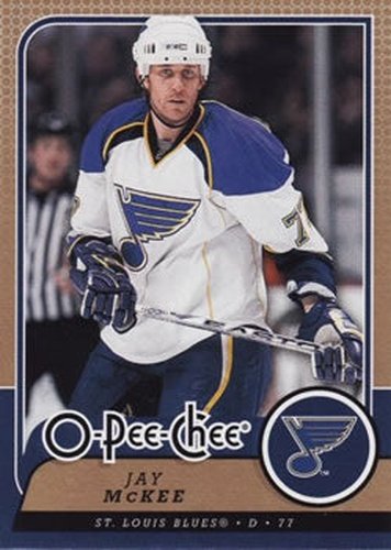 #454 Jay McKee - St. Louis Blues - 2008-09 O-Pee-Chee Hockey
