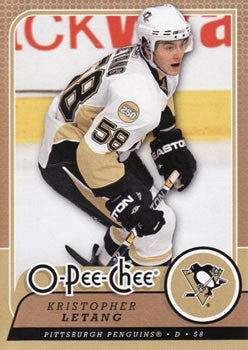#456 Kristopher Letang - Pittsburgh Penguins - 2008-09 O-Pee-Chee Hockey