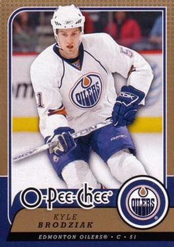 #462 Kyle Brodziak - Edmonton Oilers - 2008-09 O-Pee-Chee Hockey