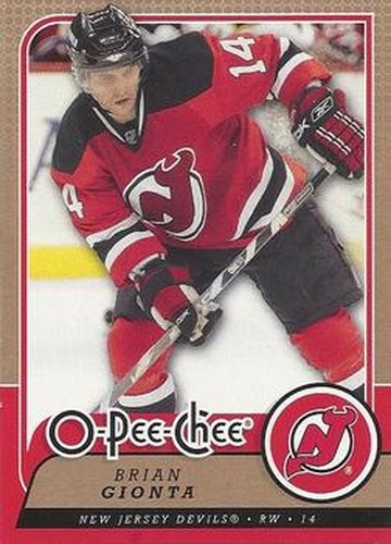 #475 Brian Gionta - New Jersey Devils - 2008-09 O-Pee-Chee Hockey