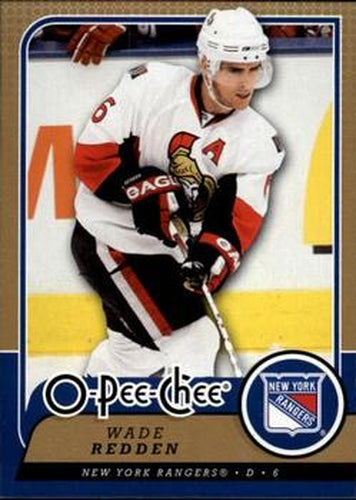 #478 Wade Redden - New York Rangers - 2008-09 O-Pee-Chee Hockey