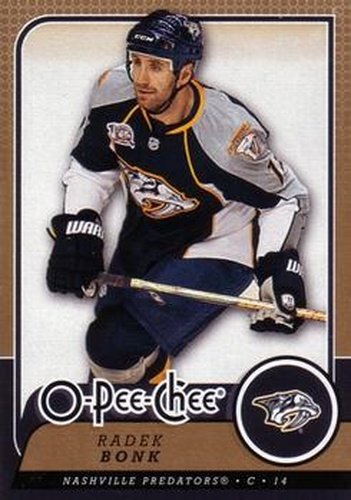 #480 Radek Bonk - Nashville Predators - 2008-09 O-Pee-Chee Hockey