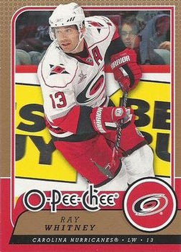 #481 Ray Whitney - Carolina Hurricanes - 2008-09 O-Pee-Chee Hockey