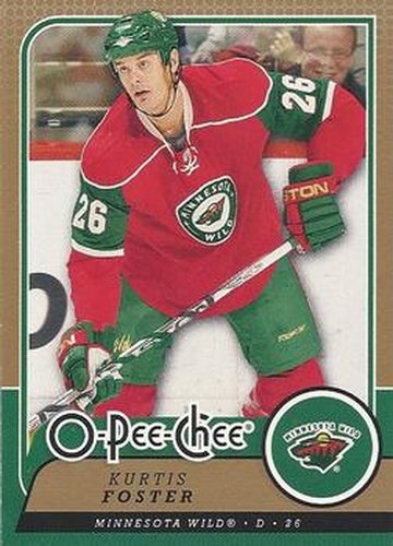 #482 Kurtis Foster - Minnesota Wild - 2008-09 O-Pee-Chee Hockey