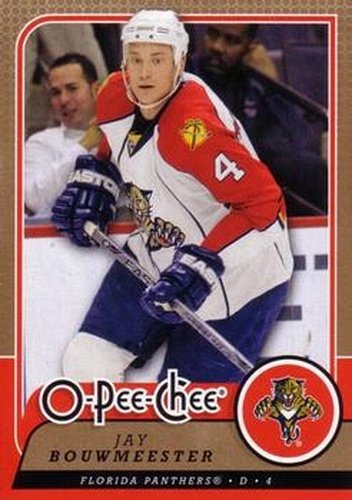 #493 Jay Bouwmeester - Florida Panthers - 2008-09 O-Pee-Chee Hockey