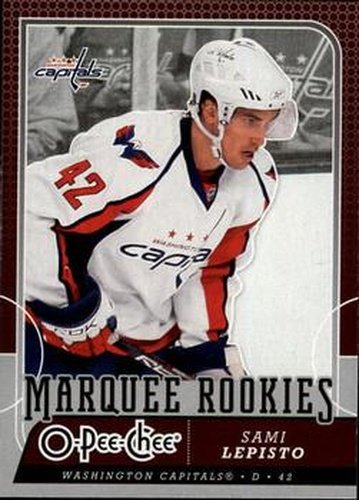 #501 Sami Lepisto - Washington Capitals - 2008-09 O-Pee-Chee Hockey