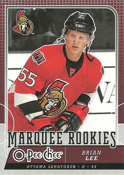 #516 Brian Lee - Ottawa Senators - 2008-09 O-Pee-Chee Hockey