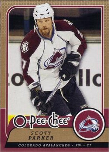 #51 Scott Parker - Colorado Avalanche - 2008-09 O-Pee-Chee Hockey