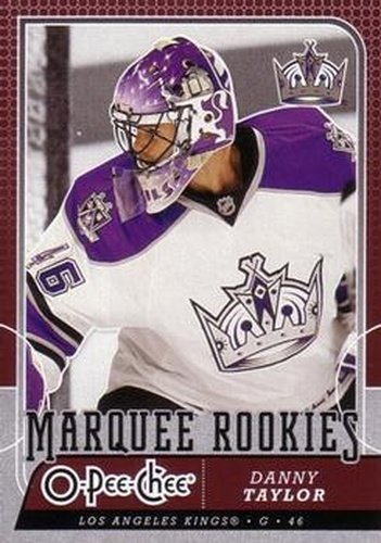 #527 Danny Taylor - Los Angeles Kings - 2008-09 O-Pee-Chee Hockey
