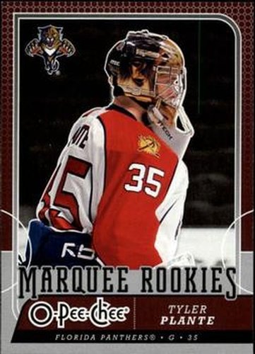 #531 Tyler Plante - Florida Panthers - 2008-09 O-Pee-Chee Hockey