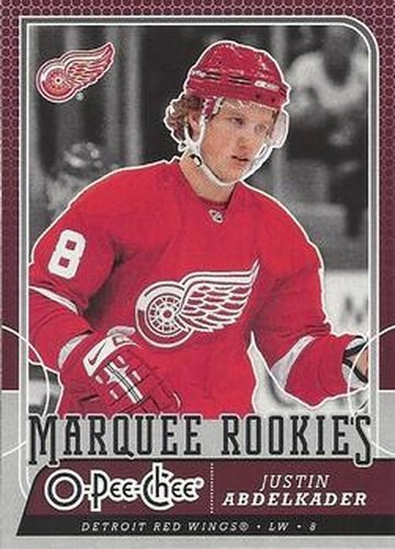 #534 Justin Abdelkader - Detroit Red Wings - 2008-09 O-Pee-Chee Hockey