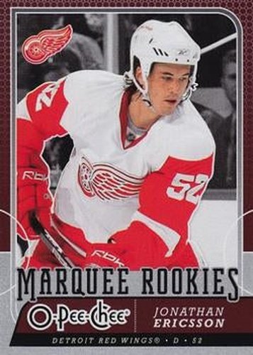 #535 Jonathan Ericsson - Detroit Red Wings - 2008-09 O-Pee-Chee Hockey