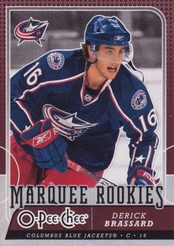 #541 Derick Brassard - Columbus Blue Jackets - 2008-09 O-Pee-Chee Hockey