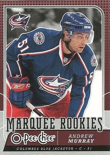 #545 Andrew Murray - Columbus Blue Jackets - 2008-09 O-Pee-Chee Hockey