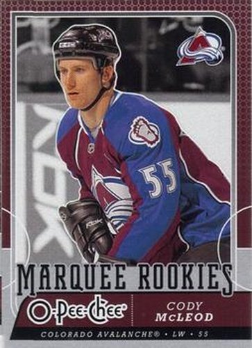 #547 Cody McLeod - Colorado Avalanche - 2008-09 O-Pee-Chee Hockey