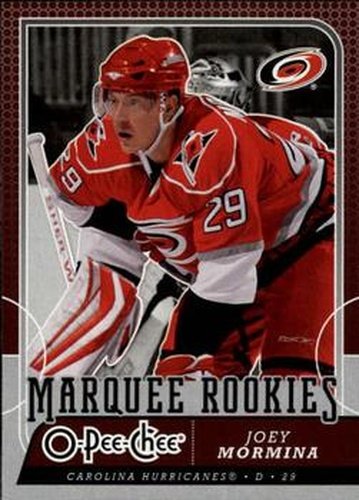 #552 Joey Mormina - Carolina Hurricanes - 2008-09 O-Pee-Chee Hockey